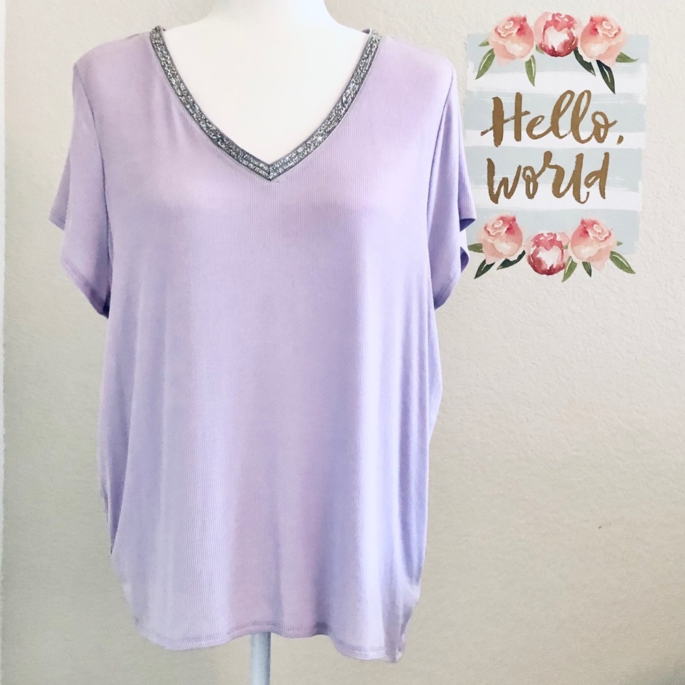 NWT❣️JLo dressy lavender top